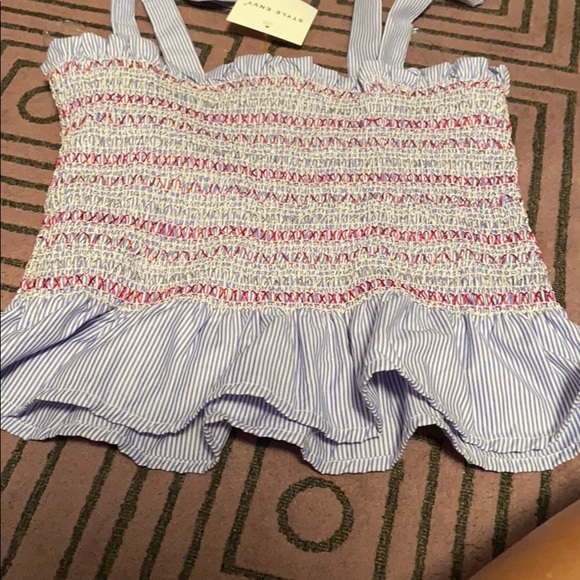 NWT abitabile style envy cropped peplum style top - Picture 5 of 6